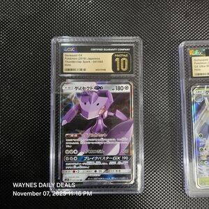 Genesect GX 041/060 Japanese Thunderclap Spark – CGC Pristine 10 – Pokémon Card